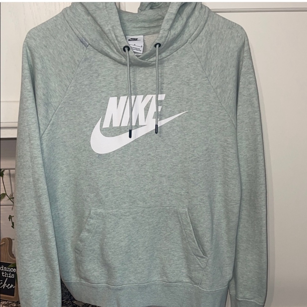Nike Mint Green Hoodie with White Logo